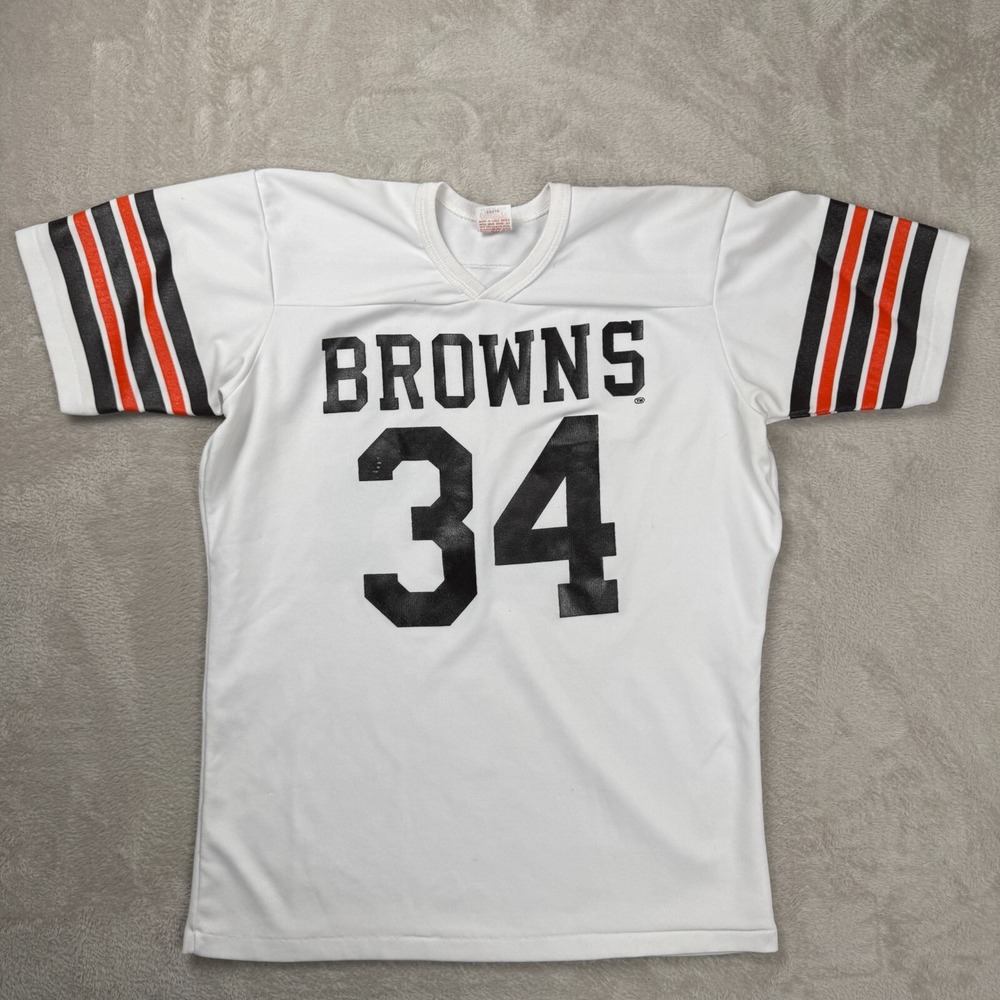 Vintage 80 s‎ Cleaveland Browns Shirt Mens L White Preowned
